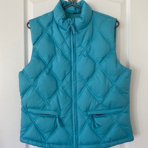 Gap slim down puffer fleece-lined vest - Picture 1 of 4